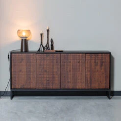 BePureHome Dressoir Walnoot En Zwart