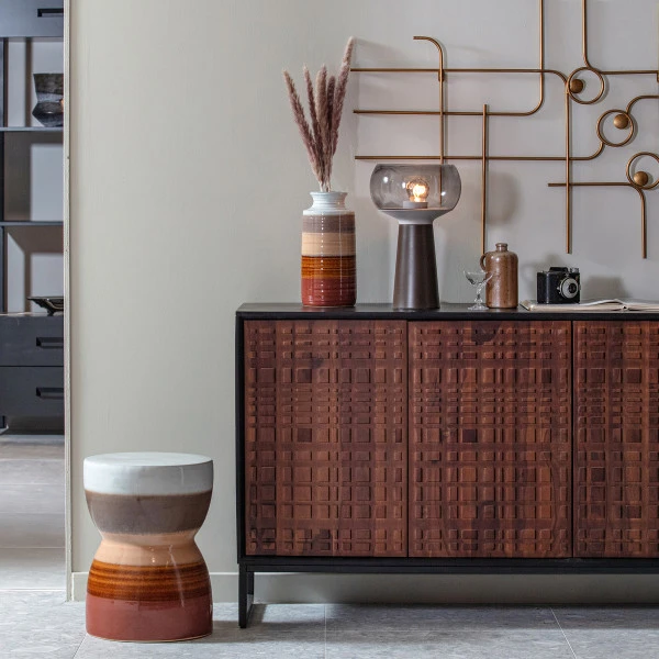 BePureHome Dressoir Walnoot En Zwart - Afbeelding 2