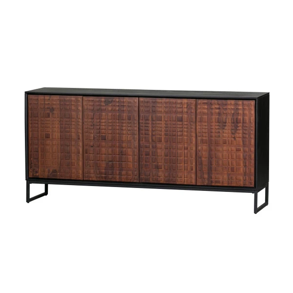 BePureHome Dressoir Walnoot En Zwart - Afbeelding 4