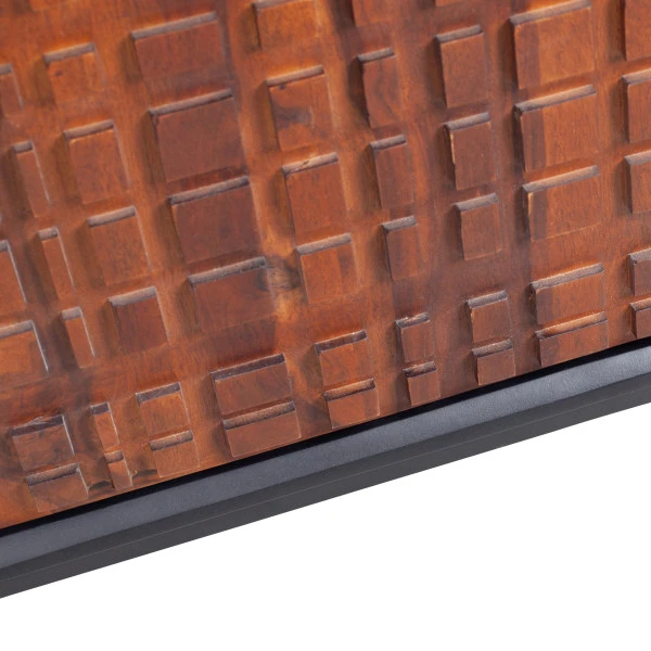 BePureHome Wandkast Walnoot Met Zwart - Afbeelding 8