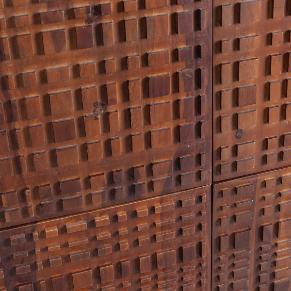 BePureHome Wandkast Walnoot Met Zwart - Afbeelding 6