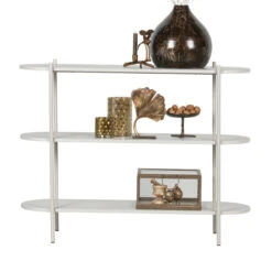 BePureHome Witte Stellingkast Ovaal