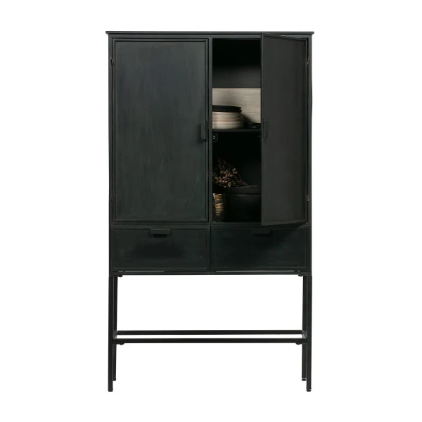 BePureHome IJzeren Wandkast Zwart - Afbeelding 2