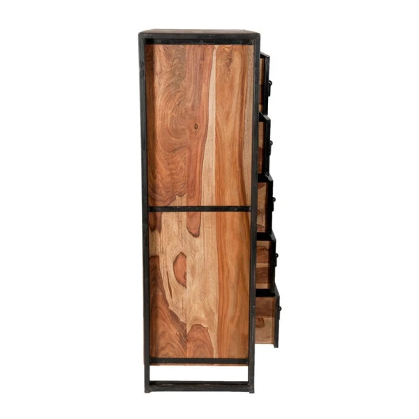 Wandkast Sheesham Hout - Afbeelding 3