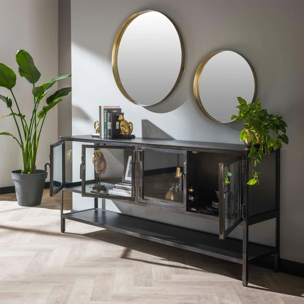 Dressoir Met Glazen Deuren - Afbeelding 2