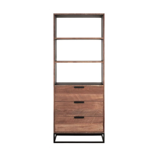 Teak Boekenkast Met Lades - Afbeelding 4