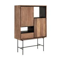 Teak Kast Met Open Vakken
