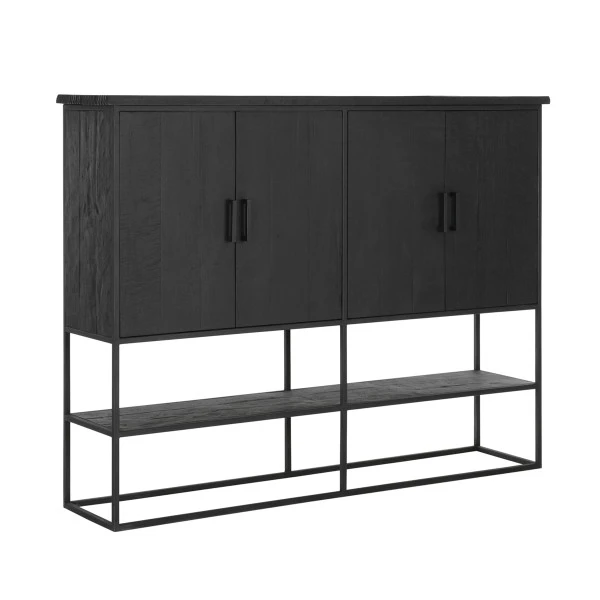 Zwarte Bergkast Teak Large - Afbeelding 2