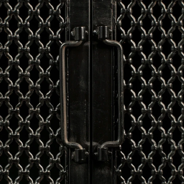 Laag Kastje Zwart Metaal - Afbeelding 5