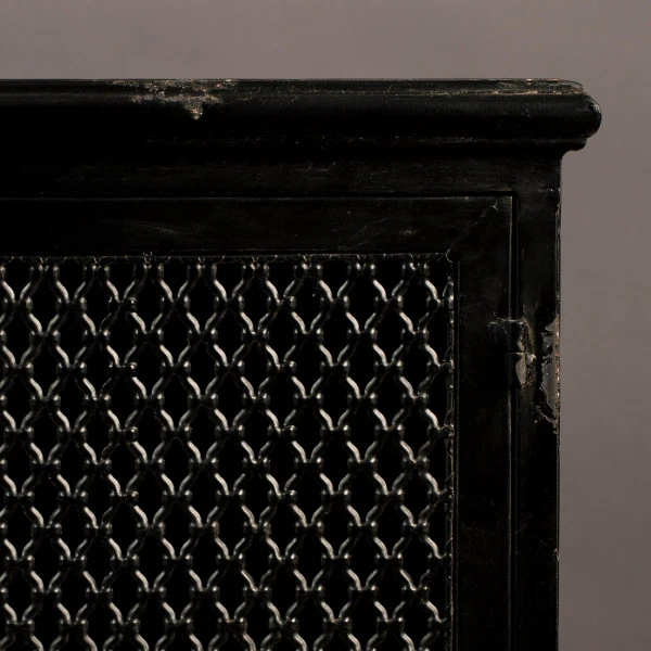 Laag Kastje Zwart Metaal - Afbeelding 6