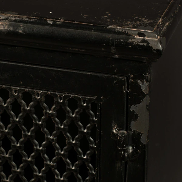 Laag Kastje Zwart Metaal - Afbeelding 7