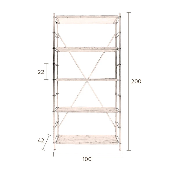 Vurenhouten Open Wandrek - Afbeelding 10