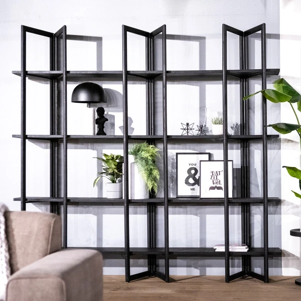 Open Kast Van Zwart Eiken