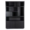 Boekenkast Zwart Eiken 150 Cm