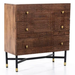 Ladekast Met Houtsnijwerk