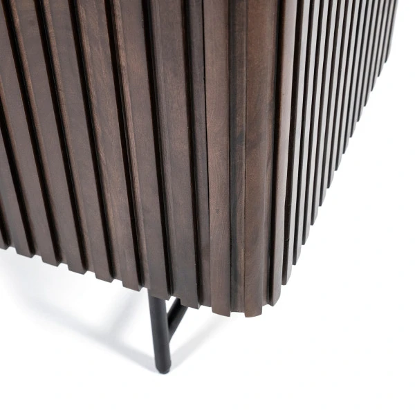 Dressoir Met Ronde Hoeken Donkerbruin - Afbeelding 7