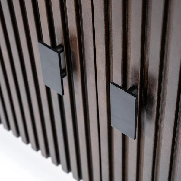 Dressoir Met Ronde Hoeken Donkerbruin - Afbeelding 6