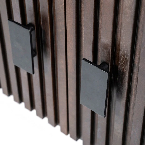 Tv-meubel Ronde Hoeken Donkerbruin - Afbeelding 6