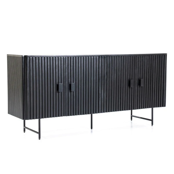 Zwart Dressoir Met Ronde Hoeken