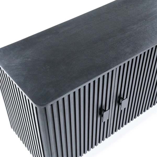 Zwart Dressoir Met Ronde Hoeken - Afbeelding 5