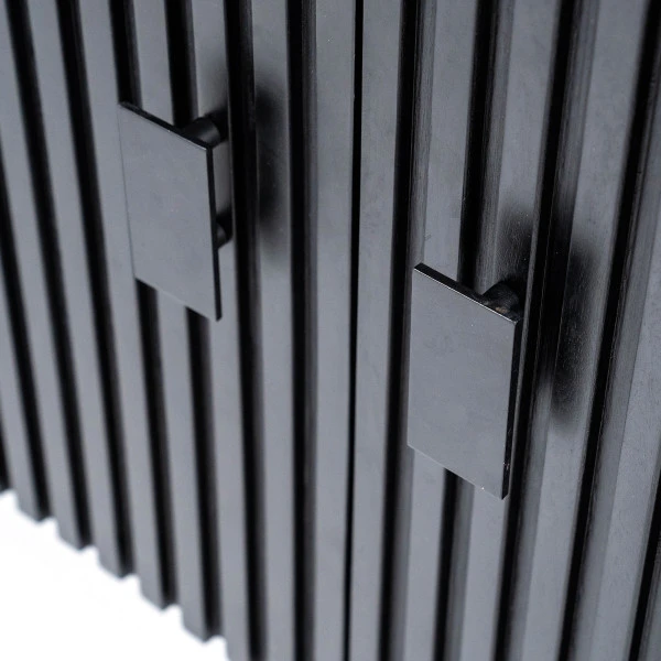 Zwart Dressoir Met Ronde Hoeken - Afbeelding 6