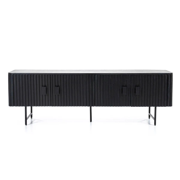 Zwart Tv-meubel Ronde Hoeken - Afbeelding 3