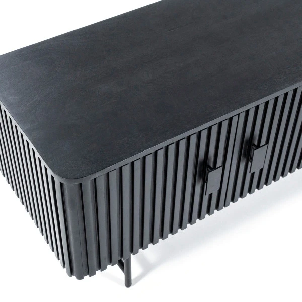 Zwart Tv-meubel Ronde Hoeken - Afbeelding 5