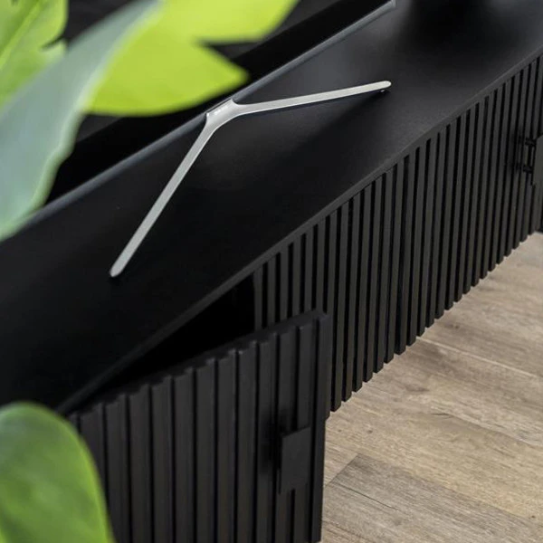 Zwart Tv-meubel Ronde Hoeken - Afbeelding 8