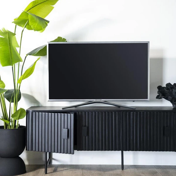 Zwart Tv-meubel Ronde Hoeken - Afbeelding 6