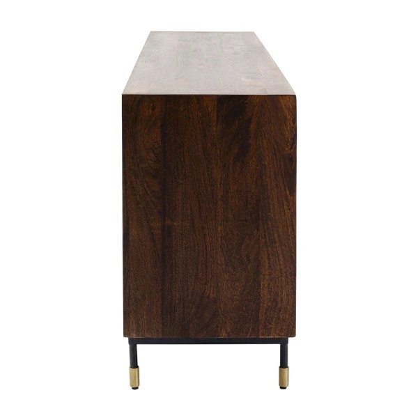 Design Dressoir Messing En Hout - Afbeelding 10