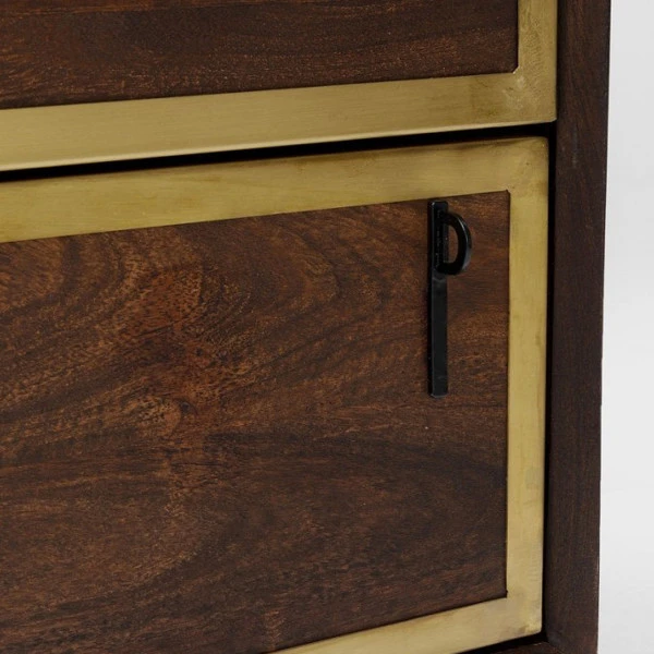 Design Dressoir Messing En Hout - Afbeelding 9