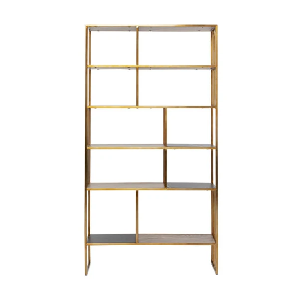 Vakkenkast Koper, Marmer En Hout - Afbeelding 2