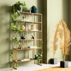 Vakkenkast Koper, Marmer En Hout