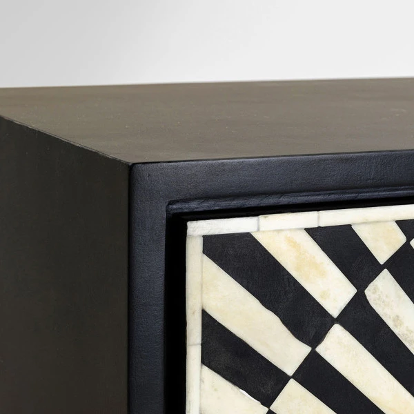 Design Wandkast Zwart-wit - Afbeelding 6