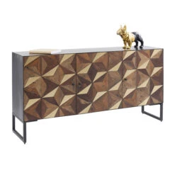 Design Dressoir Hout En Staal