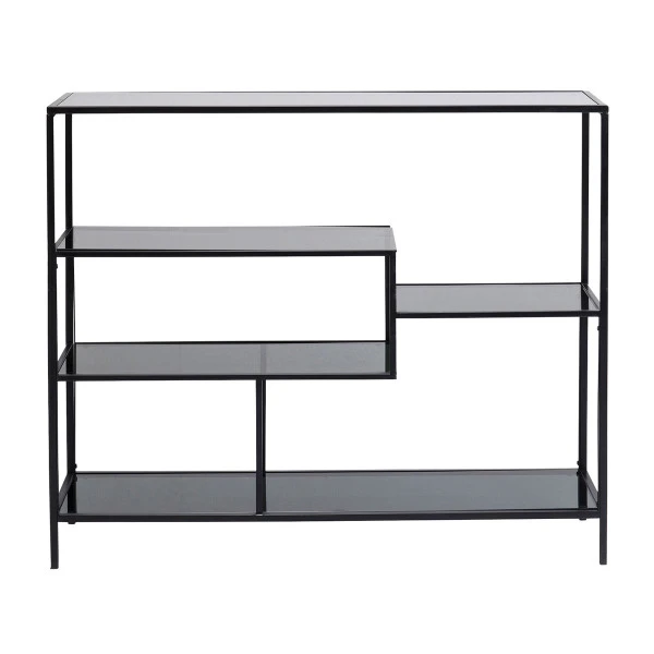 Laag Wandrek Staal Met Glas - Afbeelding 3