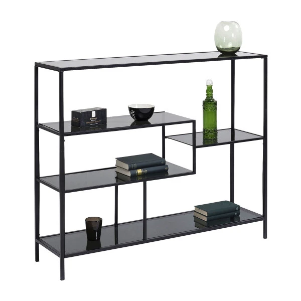 Laag Wandrek Staal Met Glas - Afbeelding 8