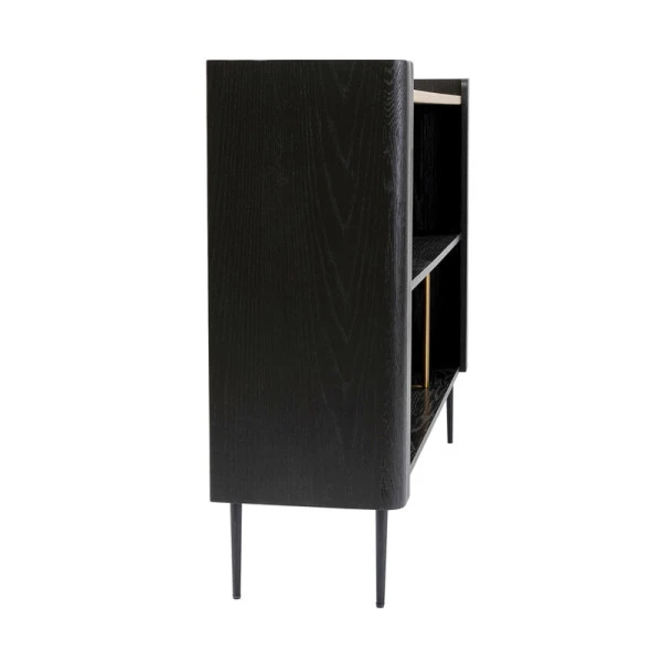 Zwart Design Dressoir Open Vakken - Afbeelding 4