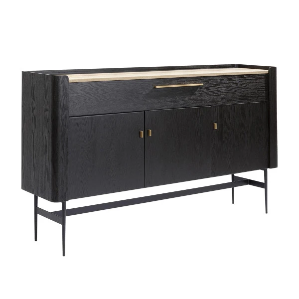 Zwarte Design Wijnkast Dressoir - Afbeelding 2