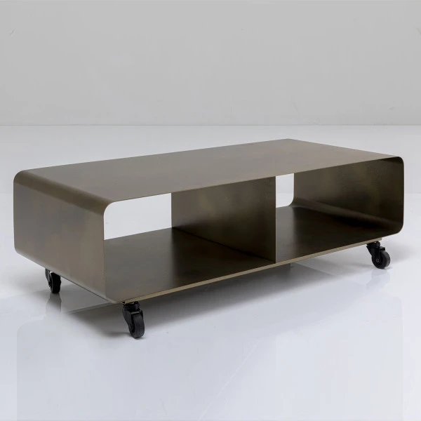 Tv-meubel Op Wielen Brons - Afbeelding 2