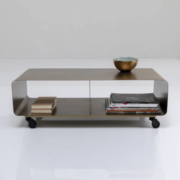 Tv-meubel Op Wielen Brons - Afbeelding 3