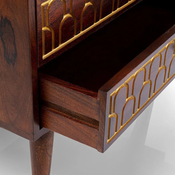 Mangohouten Wandkast Met Goud - Afbeelding 10