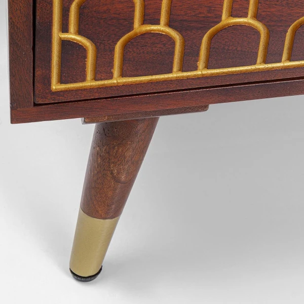 Mangohouten Wandkast Met Goud - Afbeelding 9