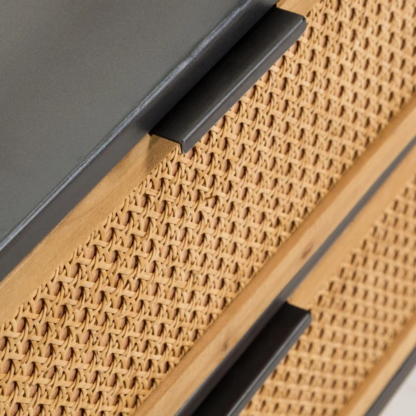 Zwart Tv-meubel Met Webbing - Afbeelding 8