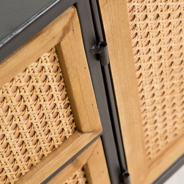 Zwart Tv-meubel Met Webbing - Afbeelding 7