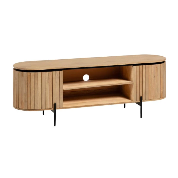 Tv-meubel Ovaal Mangohout