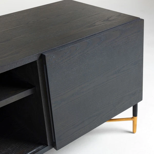 Tv-meubel Zwart Met Goud - Afbeelding 8