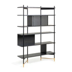 Zwart Essenhouten Wandrek