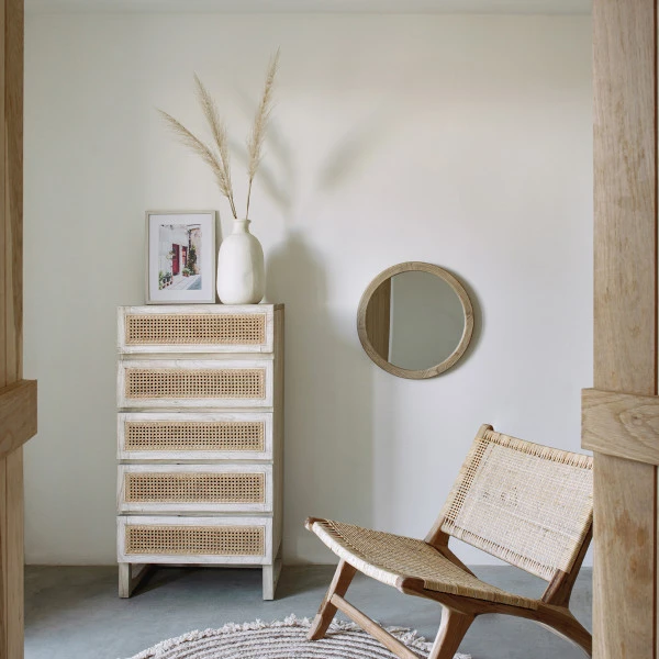 Rotan Webbing Smalle Ladekast - Afbeelding 2