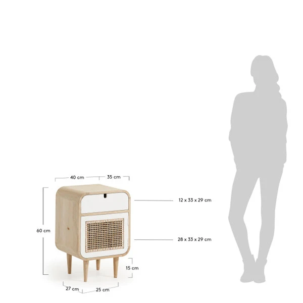 Mango Houten Nachtkastje 40x60 - Afbeelding 7